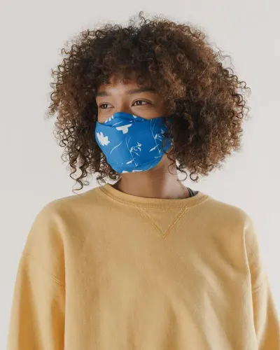 Fabric tie face mask set